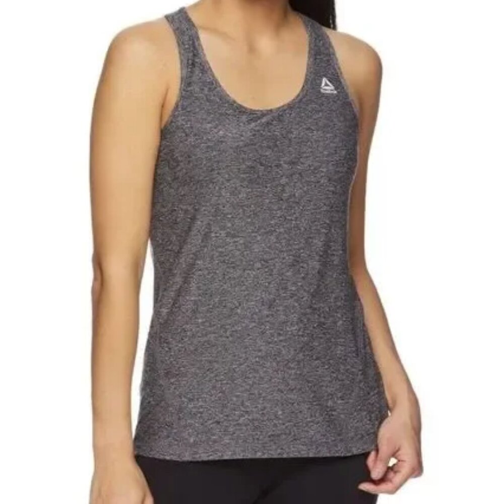 EUC✨ REEBOK "Dri Fit" large gray racer back workout yoga tank
